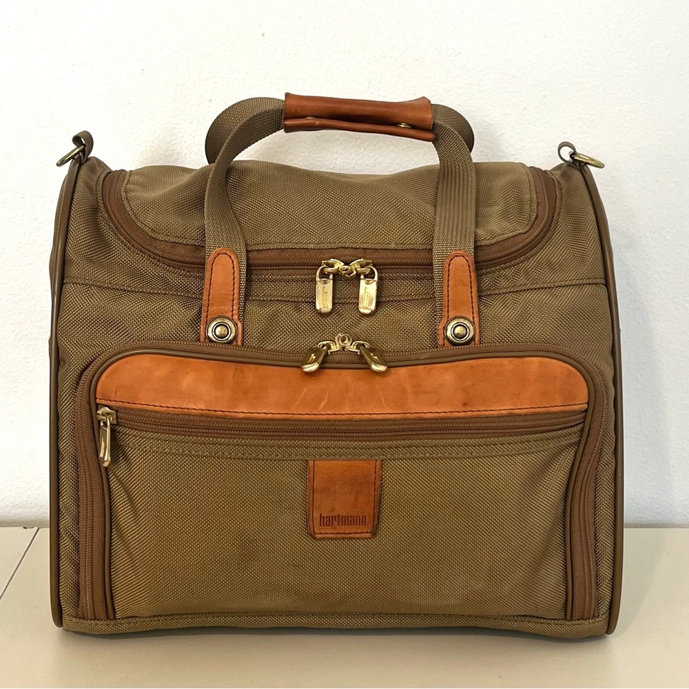 Hartmann Nylon & Leather Trim Over Night/ Carry On Duffle Vintage GUC